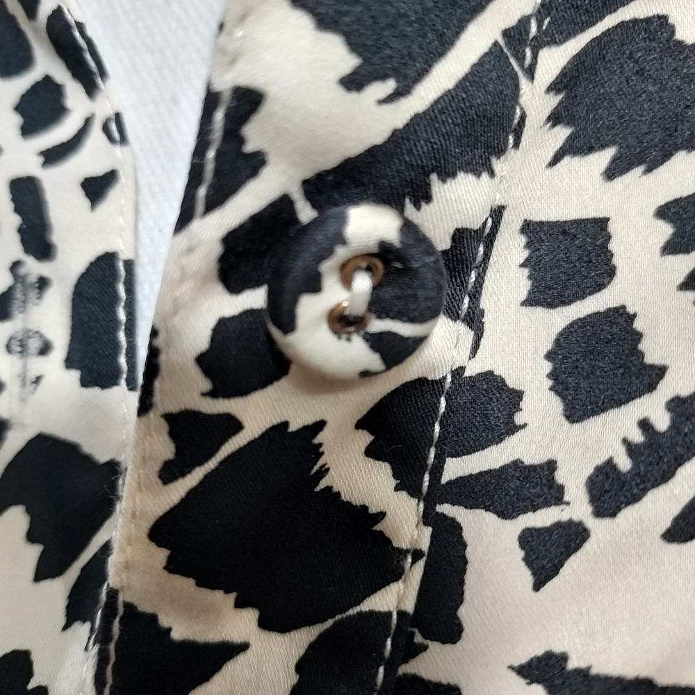 St. John Sport animal print belted shirt dress M - Picture 5 of 14